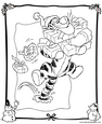 lamina para colorear Winnie the Pooh, Tiger, Winnie, Pooh